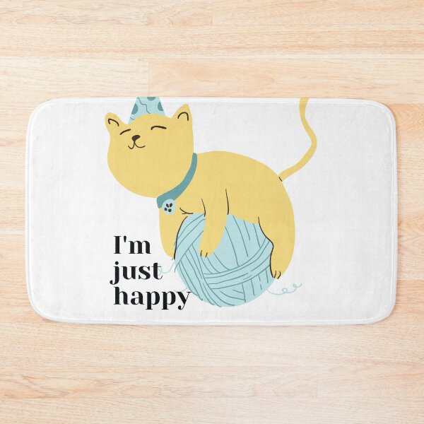 Item preview, I'm just happy cat design designed and sold by Fatbread.
