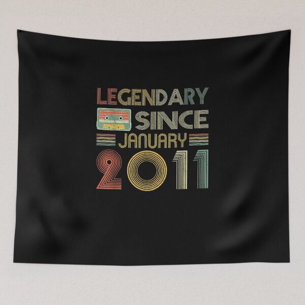 Item preview, Legendary Since Tape January 2011 11th Birthday T-Shirt designed and sold by shop   luisant.