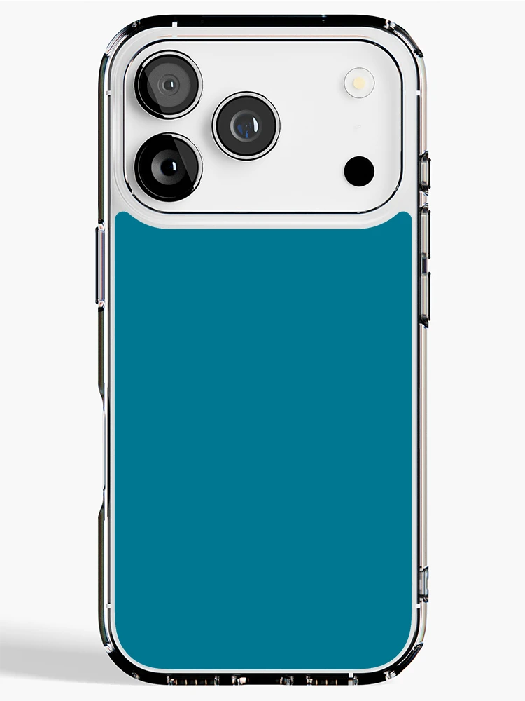 Thumbnail 1 of 5, iPhone Case, Duck Blue Solid Color designed and sold by SolidColor.