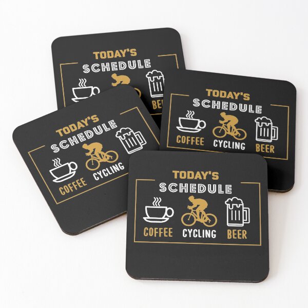 Item preview, Today'S Schedule Coffee Cycling Beer Funny Cycle Love designed and sold by NzzRiza.