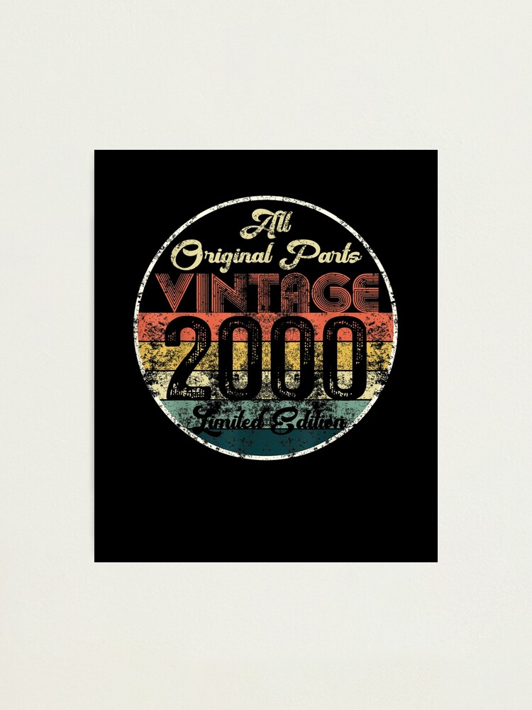 Sudadera Con Capucha Edición Limitada 2000 - Diseño Vintage Cumpleaños, Para Adultos Nacidos Ese Año