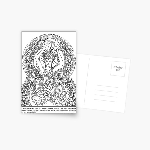 Atargatis - The First #Mermaid Postcard