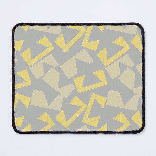 Item preview, Abstract Geometric Pattern in Pantone Grey and Yellow designed and sold by YourSpace8.