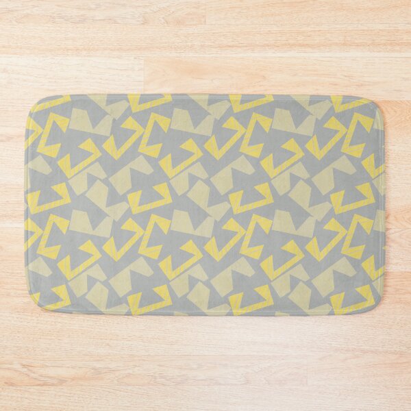 Item preview, Abstract Geometric Pattern in Pantone Grey and Yellow designed and sold by YourSpace8.