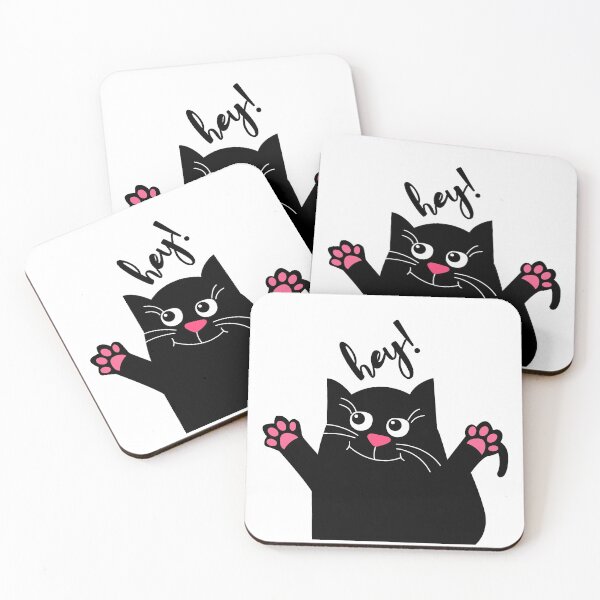 Item preview, Cat sayes hey designed and sold by Manju-Stickers.