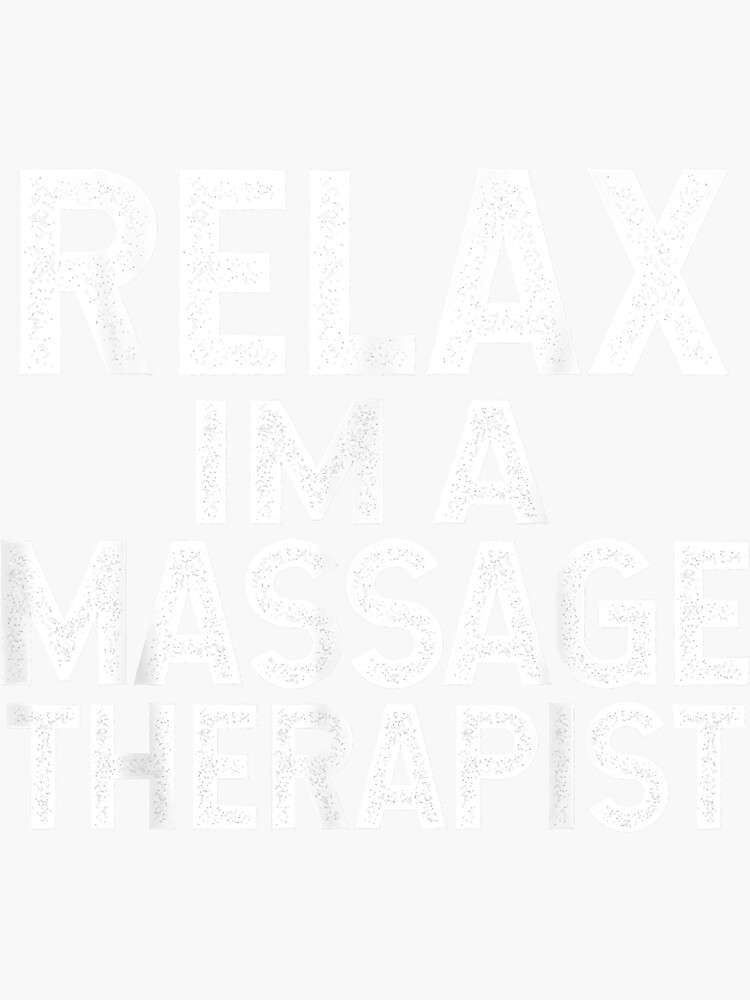 Funny Massage Therapist Shirt Massage Therapy Lmt Sticker For Sale By Andrewjarrell Redbubble 5271