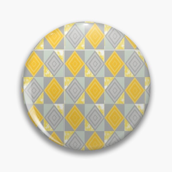 Item preview, Diamond Tiles in Pantone Grey and Yellow designed and sold by YourSpace8.