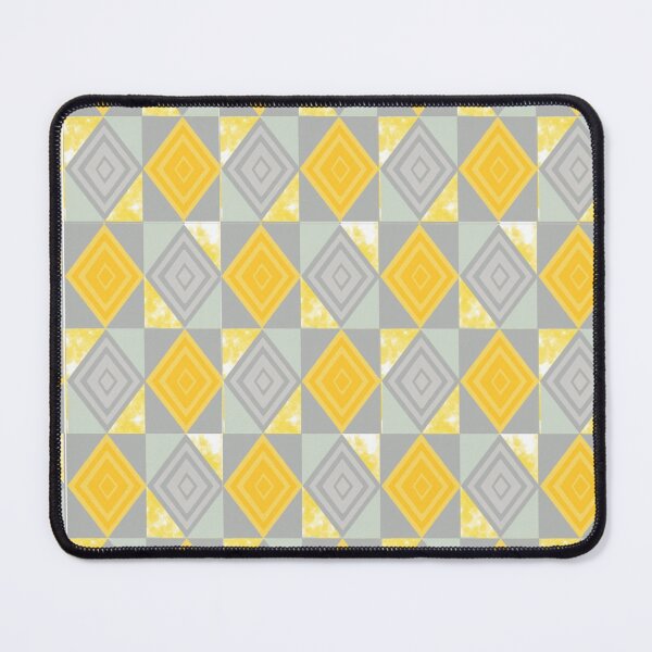 Item preview, Diamond Tiles in Pantone Grey and Yellow designed and sold by YourSpace8.