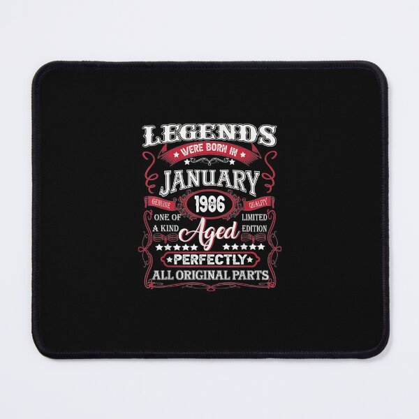 Item preview, 36th Birthday January Legends Born In 1986 36 Years Old T-Shirt designed and sold by shop luisant.