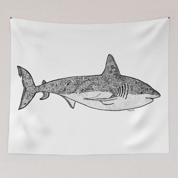 Item preview, Shark tribal - momilla slyle designed and sold by momilla.