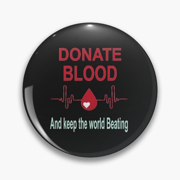 Item preview, Donate Blood and Keep The world Beating- Blood Donation Awareness designed and sold by BahaaIB.
