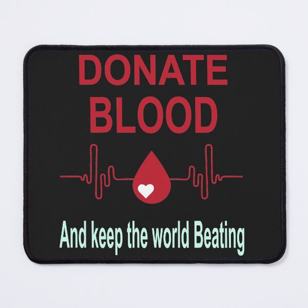 Item preview, Donate Blood and Keep The world Beating- Blood Donation Awareness designed and sold by BahaaIB.