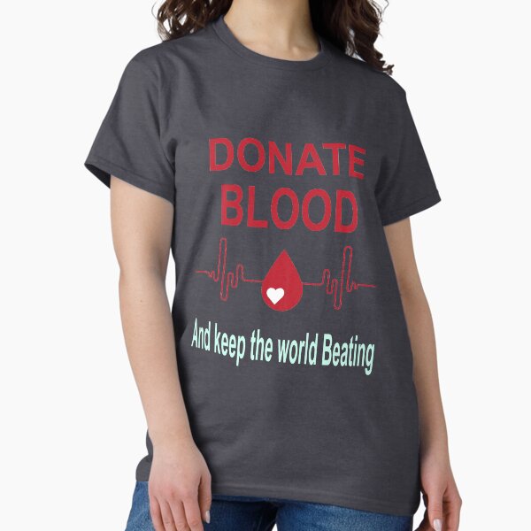 Item preview, Donate Blood and Keep The world Beating- Blood Donation Awareness designed and sold by BahaaIB.