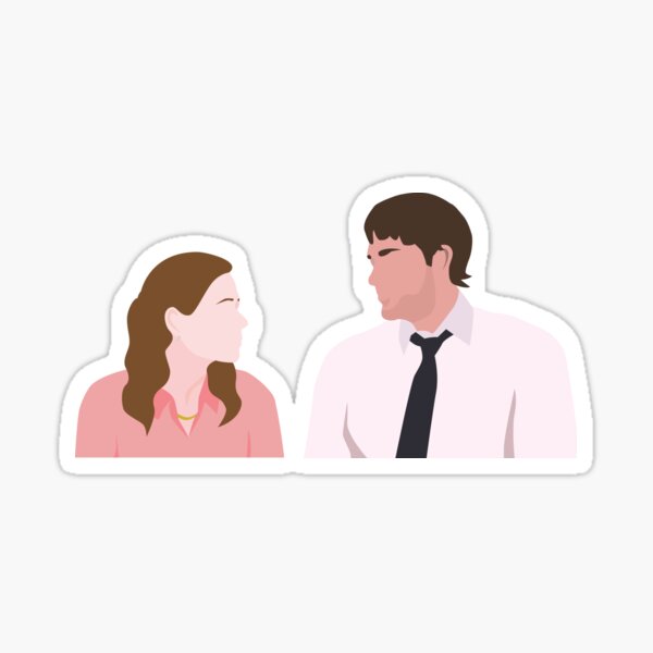 Jim and Pam Sticker