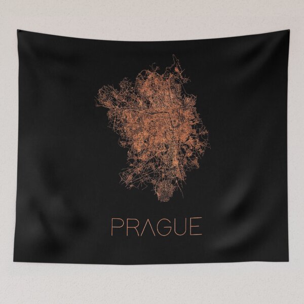 Item preview,  Flat map of the city of Prague  designed and sold by paulrommer.