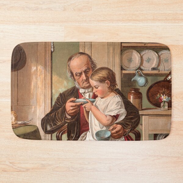 Item preview, Tea is too hot, Girl with grandfather designed and sold by Lady-Frost.