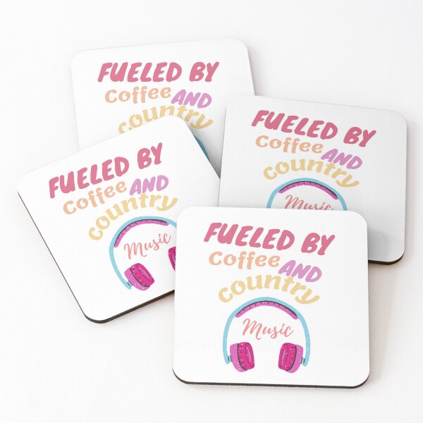 Item preview, fueled by coffee and country music designed and sold by LUX2Boutique ★★★★★.