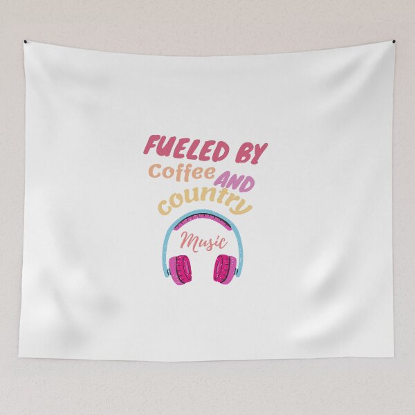 Item preview, fueled by coffee and country music designed and sold by LUX2Boutique ★★★★★.
