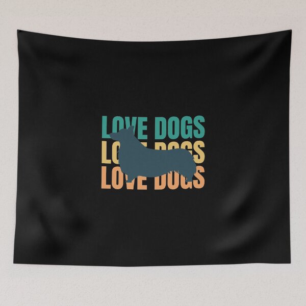 Item preview, Love Dogs Retro Pembroke Welsh Corgi Owner Lover Gift designed and sold by mayamay0.