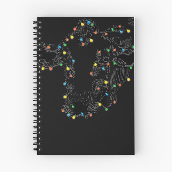 Item preview, Cow Christmas Light Tree Cow Xmas Snow T-Shirt designed and sold by HARRISOSSEER.