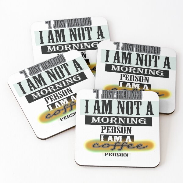 Item preview, i just Realized i am a coffee person designed and sold by Asimism.