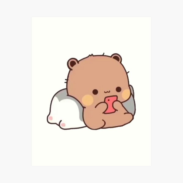 Dudu Always Misses Bubu And Send Messages For Bubu Art Print