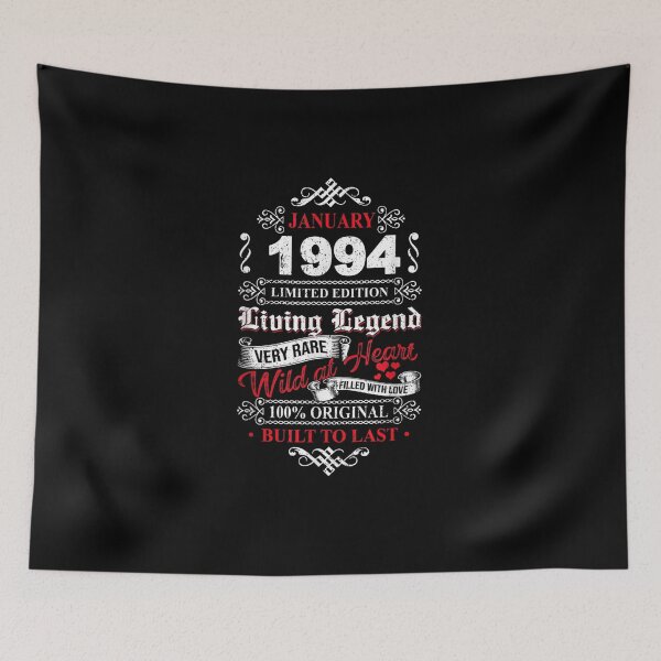 Item preview, Living Legend Born In January 1994 Vintage 28Th Birthday T-Shirt designed and sold by shop   luisant.