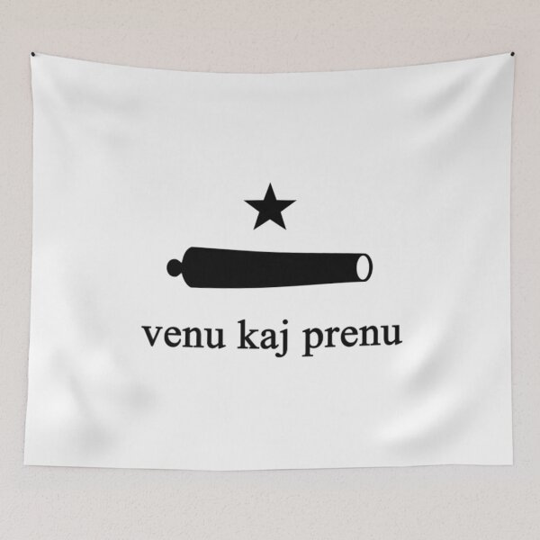 Item preview, 'venu kaj prenu ĝin' flago (Esperanto Come and Take It Flag) designed and sold by JonathanR1994.
