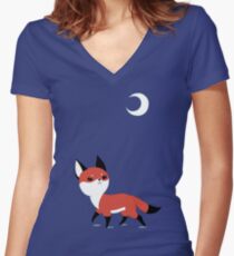 Mondfuchs Shirt mit V-Ausschnitt