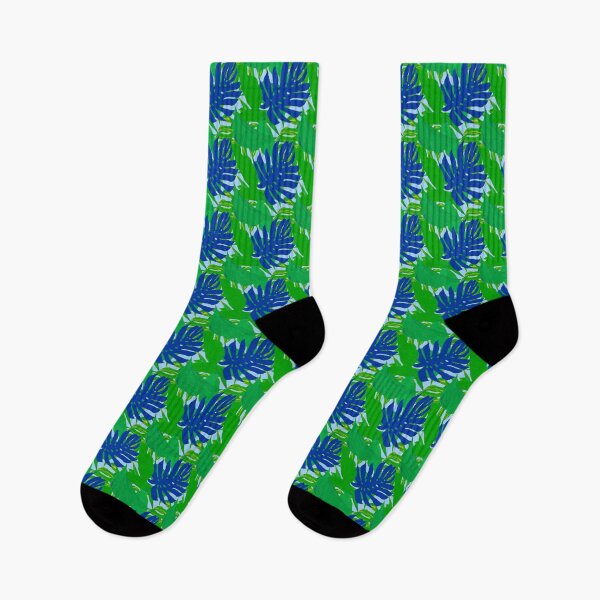 Item preview, Tropical Jungle Leaves - Greens and Blues designed and sold by AlteredAtelier.