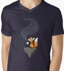 Camiseta para hombre de cuello en v Fox Tea