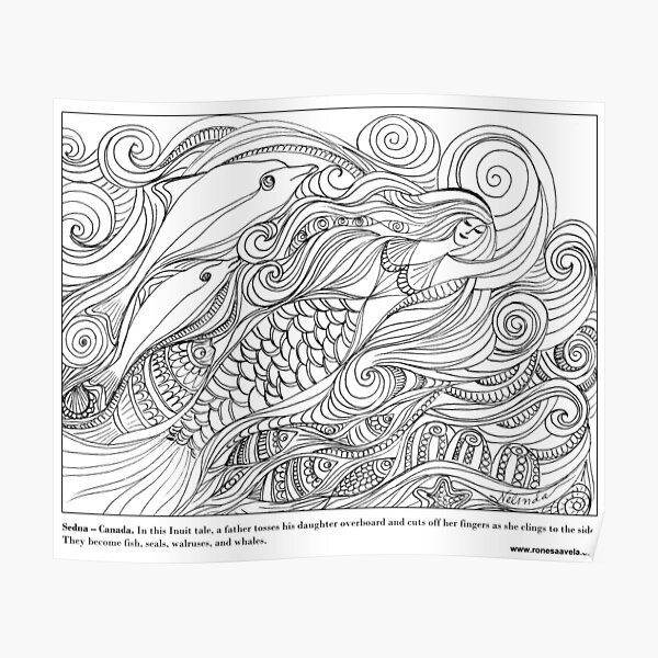 Sedna - Canadian #Mermaid Poster
