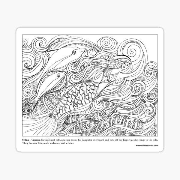 Sedna - Canadian #Mermaid Sticker
