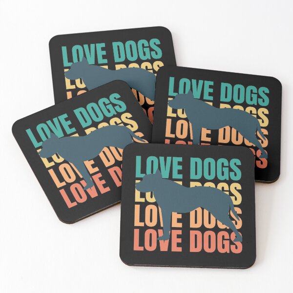Item preview, Love Dogs - Retro Pit Bull Terrier Lover Owner Gift designed and sold by mayamay0.