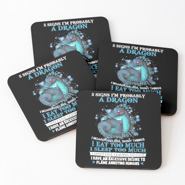Item preview, 5 Signs I'm Probably A Dragon Funny Dragon designed and sold by anthonymark14.