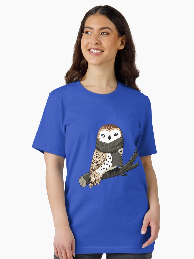 Thumbnail 2 of 7, Essential T-Shirt, Winter Owl designed and sold by freeminds.