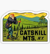 Pegatina Catskill Mountains New York Vintage etiqueta de viaje