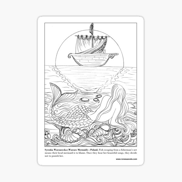 Warsaw Mermaid - Polish #Mermaid Sticker