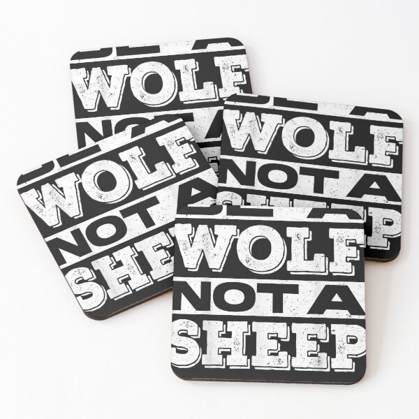Item preview, Be A Wolf Not A Sheep I Wolf Whisperer Or Lone Alpha Wolf T-Shirt.png designed and sold by teresabounds6.