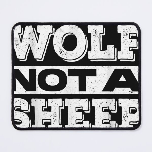 Item preview, Be A Wolf Not A Sheep I Wolf Whisperer Or Lone Alpha Wolf T-Shirt.png designed and sold by teresabounds6.
