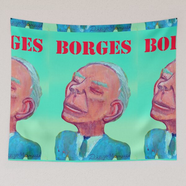 Item preview, Borges designed and sold by Diego Manuel Rodriguez.