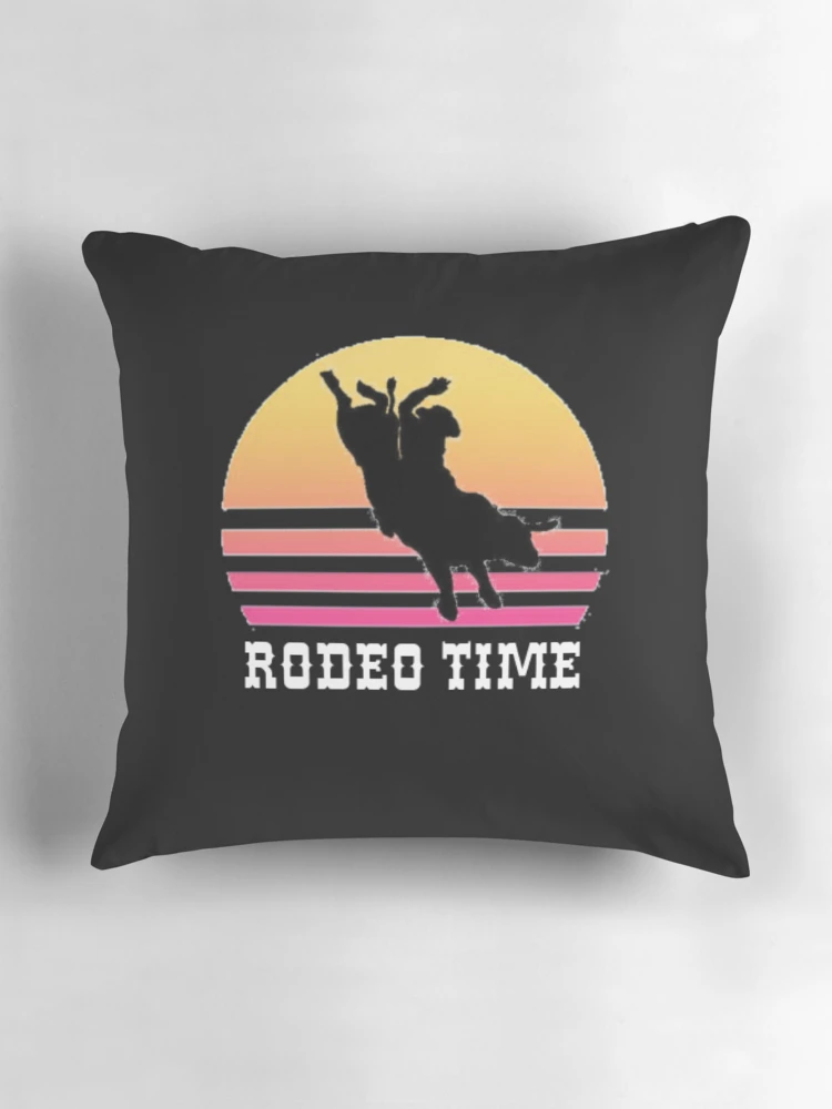 Thumbnail 3 of 4, Pillow, Bull Riding, Rodeo Time designed and sold by Thomas Pinnell.