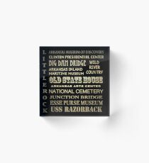 Little Rock Arkansas Famous Landmarks Acrylic Block