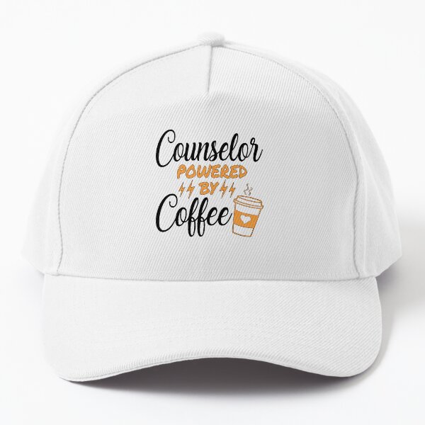 Counselor Powered by Coffee Baseball Cap