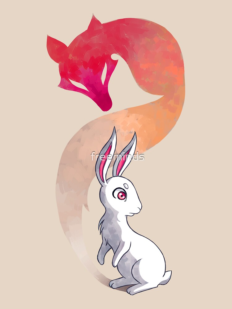 Rabbit and a Fox by freeminds