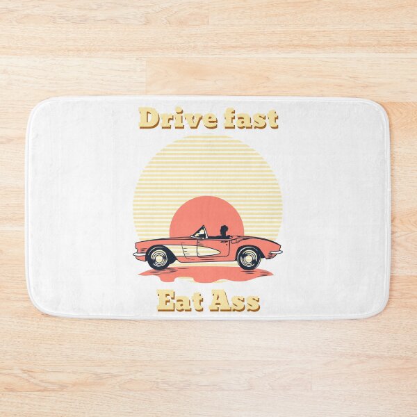 Item preview, Drive Fast Eat Ass | Vintage Car & Sunset designed and sold by Orlandloo.