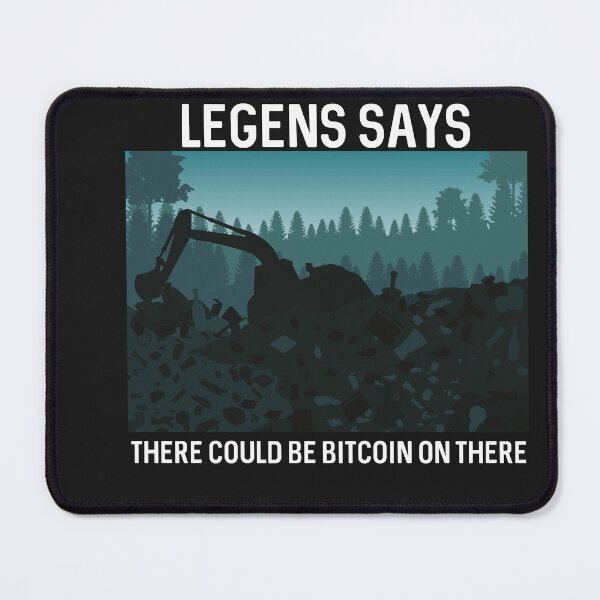 Item preview, Find Lost Bitcoin in Garbage Gift for Crypto Trader designed and sold by ProtonProject.