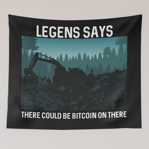 Item preview, Find Lost Bitcoin in Garbage Gift for Crypto Trader  designed and sold by ProtonProject.