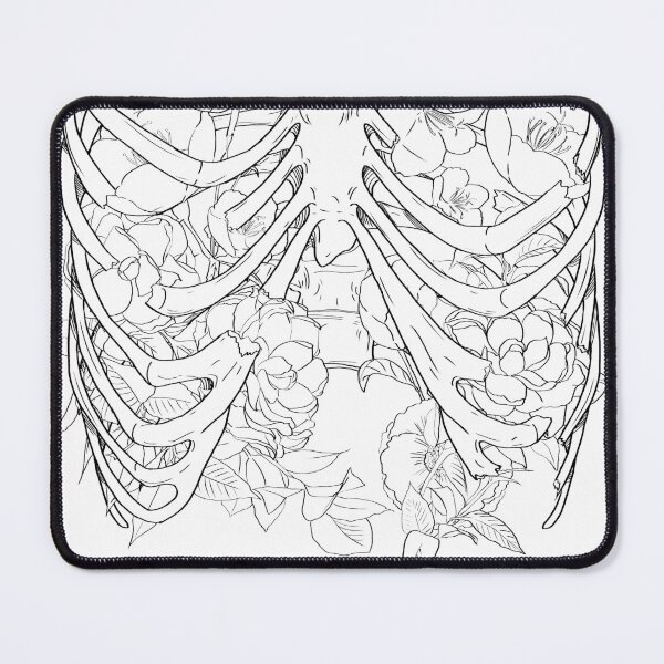 Item preview, Graphic Broken Ribcage and Flowers designed and sold by Saanis.