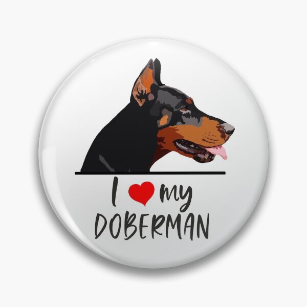 Artikelvorschau, Ich liebe meinen Dobermann entworfen und verkauft von Hollyroseart.